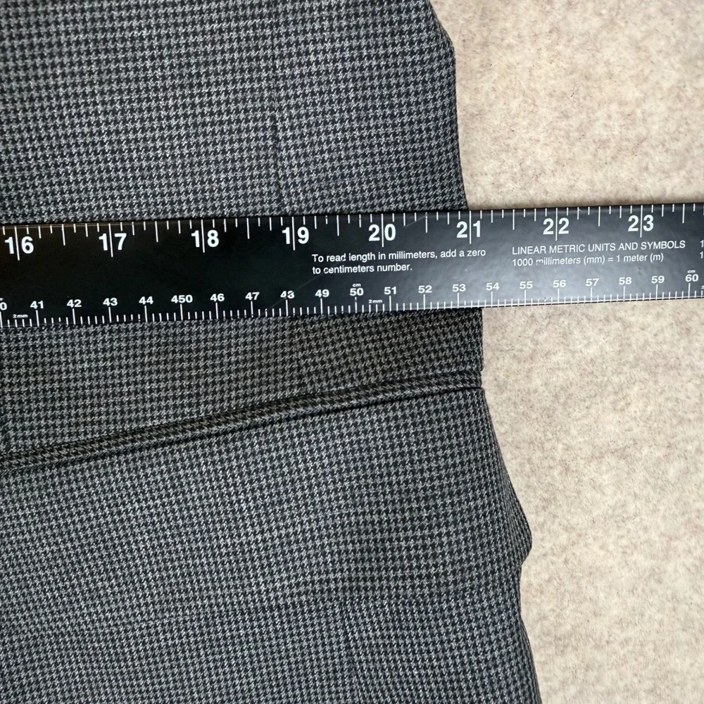 Stafford Blazer 42 Reg Travel Classic Fit Grey Micro Houndstooth Sport Coat